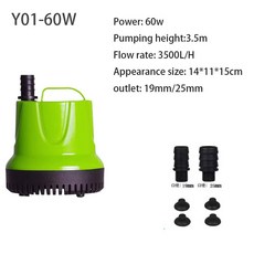 수조 연못 수경법 정원 분수 폭포 6W 12W 100W 110V-220V 용 수중 워터 펌프, US-110V 60HZ, 3500D-60W, 1개