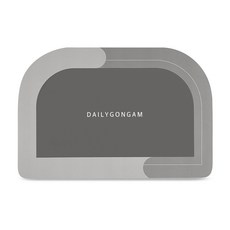 Dailygongam 同情矽藻土發布表, 1個, 淺灰