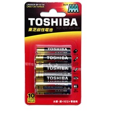 TOSHIBA 東芝 四號 AAA 鹼性電池, 1套, 10個裝