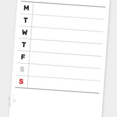 벽부착 자석식 화이트보드 주별 일정관리표 가정용 사무실 스케줄표 메모판 계획관리, 상세페이지 참조