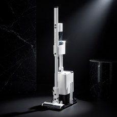 [봄맞이특가] 독일브랜드 BLDC 프로 무선청소기 자동 먼지 비움 올인원 강력 흡입 미세먼지 차단 가정용 신혼 집들이 선물 필수 가전, 오토백 BLDC 프로 무선청소기, 화이트