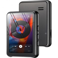 64GB MP3 플레이어 블루투스 5.3 터치 스크린 음악 휴대용 MP4 스피커 고음질 무손실 사운드 2.4인치 FM 라디오 녹음 전자책 2324891, 03B-64G