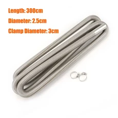 트럭부품 에어 주차 히터 60CM 레스 스틸 배기 파이프 튜브 자동차 트럭 VAN, 01   MAINLAND, 05 300CM