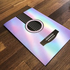 Guitar Palyer 原創吉他筆記本 和弦六線譜筆記本 A5 A4, 1個, 金屬漸層,A4