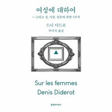 여성에 대하여:그리고 성 사랑 결혼에 관한 3부작, 드니 디드로 저/주미사 역, 문학과지성사, 9788932038315