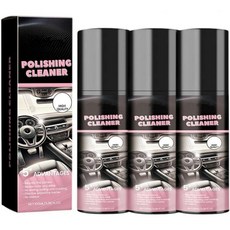 차량 내부 클리너 100ML 폴리싱 클리너 내부 무수 세차 디테일러 스프레이 광택 및 고무 가죽용 다목적