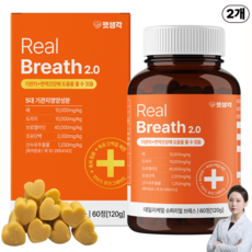 강아지 기관지 호흡기 기침 영양제 면역력 강화 강아지 거위소리 켁켁거림 편안한 호흡, 60정, 호흡기/기관지, 2개