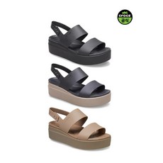 [정상가79 900원]크록스공식 여성 BROOKLYN LOW WEDGE BKM (25SWSD206453)