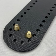 달빛M 타원형 코바늘 뜨개 가방바닥 가죽밑판 블랙 인조가죽