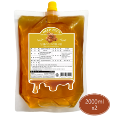 딥 플러스 카라멜 시럽, 2개, 2L