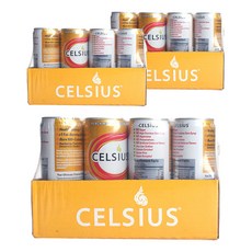 셀시우스 헬시 에너지 드링크 피치 망고 그린 티 맛, 355ml, 36개