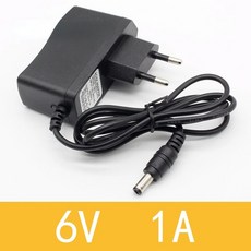 1PCS 6V1A 새로운 AC 100V 240V 변환기 어댑터 6V 1A 1000mA 전원 공급 장치 EU 플러그 5 5mm x 2 1mm, 1개