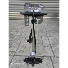 GIYO 台灣精品 160PSI 單車打氣筒 高壓力直立式省力設計 附大醒目壓力表 美法共用, 1個, 5525, Black