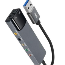 멀티기능 5.1채널 사운드카드 오디오변환기 SPDIF 마이크 연결형_WFJ6A93, 본상품