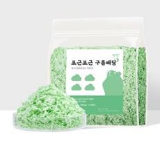 펫똑 구름베딩 소동물 앵무새 햄스터 미니메추리 먼지없는 천연섬유 종이 베딩, 그린, 1개, 300g