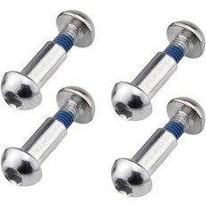 Goucrro MTB 후방 충격 흡수 나사 25-86mm 풀 서스펜션 산악 자전거 볼트 M8 반원형 육각 소켓 잠금 4세트(실버 40MM), Silver, 68MM, 1개