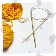 수공예 뜨개질 도구 원형 줄 바늘 손뜨개 털실 니트 제작 도구 손뜨개질 취미, 1개