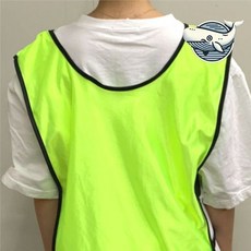 밴드형 안전 조끼 야외 활동용 그린 팀 조끼+모티브코리아Shop