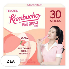 티젠 콤부차 피치, 5g, 30개입, 2개