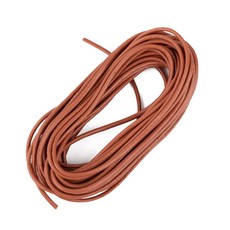 둥근 가죽끈 2mm 5M 17종 모음, 레드브라운