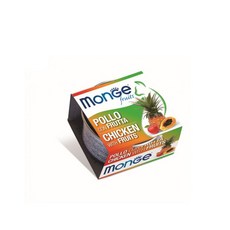 MONGE瑪恩吉 優鮮蔬果貓罐頭80g 多種口味可選, 24個, 雞肉+水果,超取限一箱, 80g, 雞肉+水果