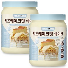 아임푸디 맛있는 치즈케이크맛 단백질 쉐이크 고단백 저당 프로틴 단백질보충제, 2개, 540g