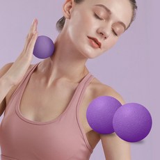 마사지 지압 마사지볼 땅콩 미니 볼, 퍼플