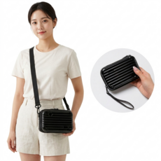 [두가지로 활용가능] 컬러인베리 하드 캐리어 파우치 크로스백