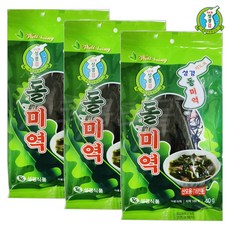 성경식품 지도표 성경 돌미역, 40g, 3개