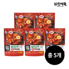 [삼진어묵] 어묵듬뿍 쌀떡볶이 x 5개, 424g