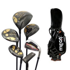 MEGA Black-X 高爾夫球桿套組，多種球桿適用各種地形，優質材料耐用性高，時尚外觀展現個人品味