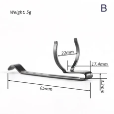 호환 손전등 금속 고정 클립 다리미 펜 벨트 허리 클립 휴대용 후크 S2 + S21A S21E C8 + M21B T4 T3 1PC, 02 B, 1개