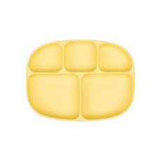 범킨스 실리콘 흡착 5구 유아 식판, 파인애플, 흡착판 있음