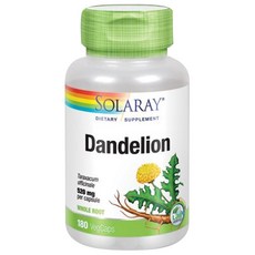 Solaray 蒲公英素食膠囊 520mg, 180顆, 1罐