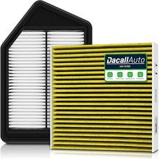 엔진 및 캐빈 에어 필터 세트 혼다 어코드 L4-2.4L 가솔린2013-2017용 아큐라 TLX 가솔린2015-2020용 활성탄 교체 CF10134 CA11476 해외 직배송, 엔진 및 캐빈 에어 필터 세트 혼다 어코드 L4-2.4