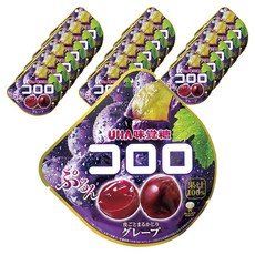 UHA 味覺糖 Kororo 水果軟糖 葡萄味 48g, 18個