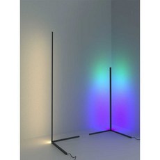 코너 램프 조명 거실 침실 무드 PC방 직각조명 수직, 142CM-화이트-3색 디밍