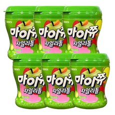 크라운 마이쮸 자일리톨 용기 사과, 110g, 6개