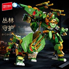 森寶 SEMBO 烈焰戰神 機器人積木, 1個, 103392 森林守護