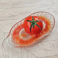 과일 강판접시 다지기 강판그릇, 투명, 1개