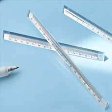 내옆채움가게 투명 입체 삼각자 15cm 투명자