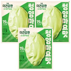 CJ 더건강한 소스닭가슴살 청양마요맛, 100g, 3개