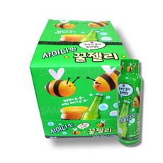 꿀젤리 사이다맛젤리 짜먹는젤리 1박스 12개입 사이다 꿀젤리 맛젤리 허니젤리 짜먹는젤리 dew+7238Rg, 110g, 12개