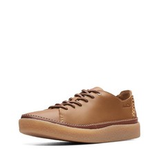 Clarks 남성용 Oakpark 로우 탠 가죽 483492