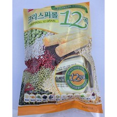 크리스피롤 12곡 180g 토핑 바삭한 곡물과자 홈카페, 6개