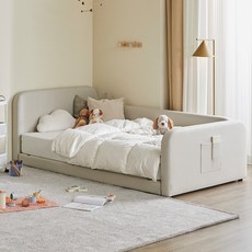 [침대 특가전] 파로마 아다지오 보드레더 저상형 침대 데이베드형 SS 인디파워독립매트, 데이베드 SS 아이보리