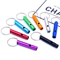 키링형 호루라기 호신용 호각 열쇠고리, 블루, 1개