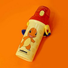 릴팡 포켓몬스터 앵커 원터치 어깨끈 물통, 파이리, 480ml, 1개