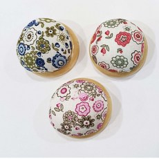 【佰昇國際 Baisheng】木座針包 針插包 針包 (1入/包) - 縫紉工具收納，多款花色可選, 1個, NG-抽象花(1入/包)