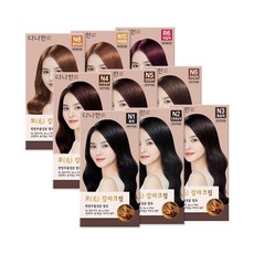 다나한 모 칼라크림 염색약 6종 대용량 200g, 1개